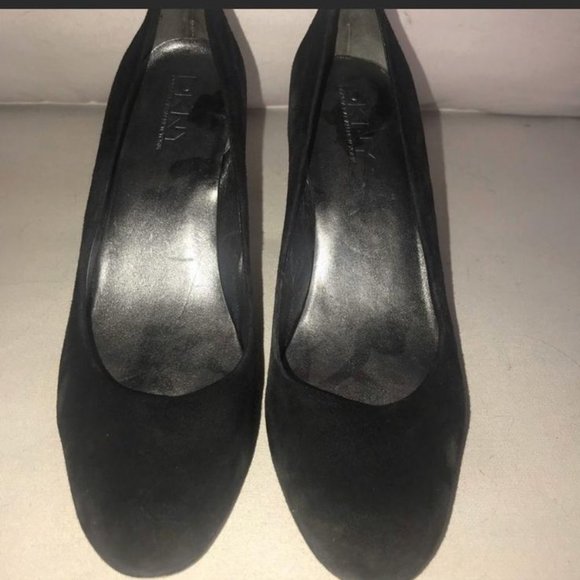 Dkny Shoes - DKNY black suede pumps size 11